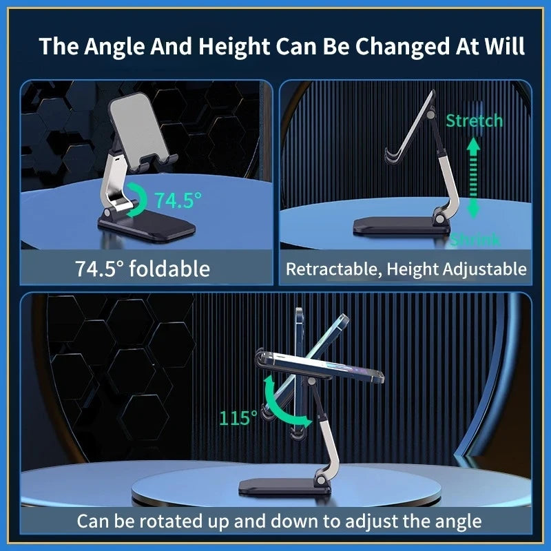 Foldable & Adjustable Desktop phone stand