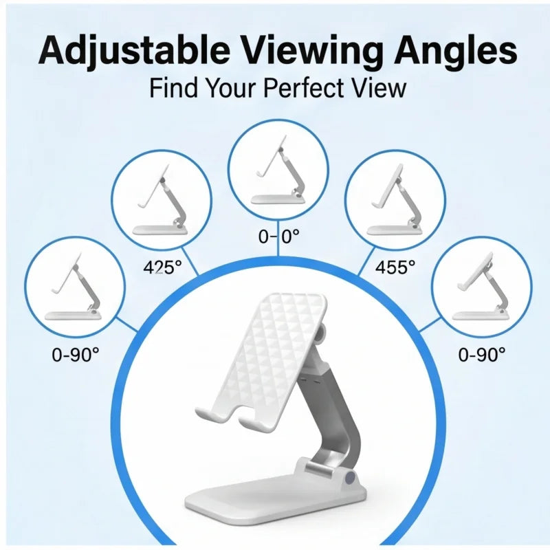Foldable & Adjustable Desktop phone stand